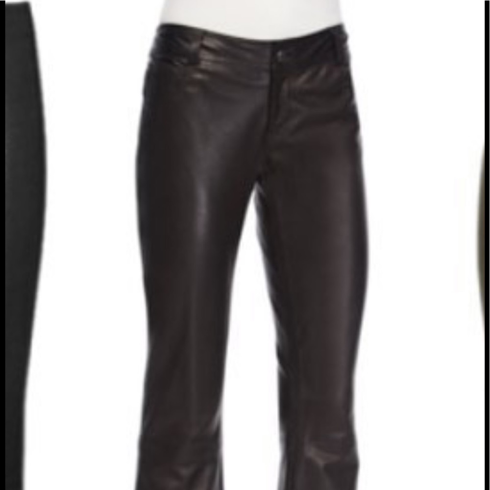 Black leather pants